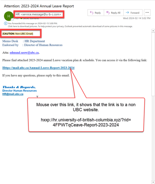 How to identify phishing in an email